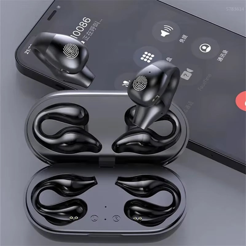 New Bone Conduction Bluetooth Wireless Earphones Music Noise Reduction Earphones Sports Call Earphones with Microphone