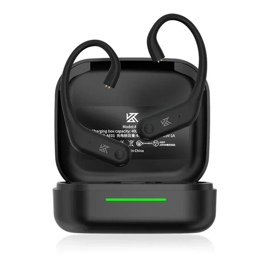 KZ AE01 Wireless Ear Hook Upgrade Cable Bluetooth-compatible 5.4 HIFI Music Earphones Wire C-PIN Connector With Charging Case