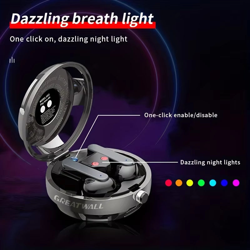 All-Metal Zinc Alloy Body Stylish Design Wireless Earphones Bluetooth Earphones